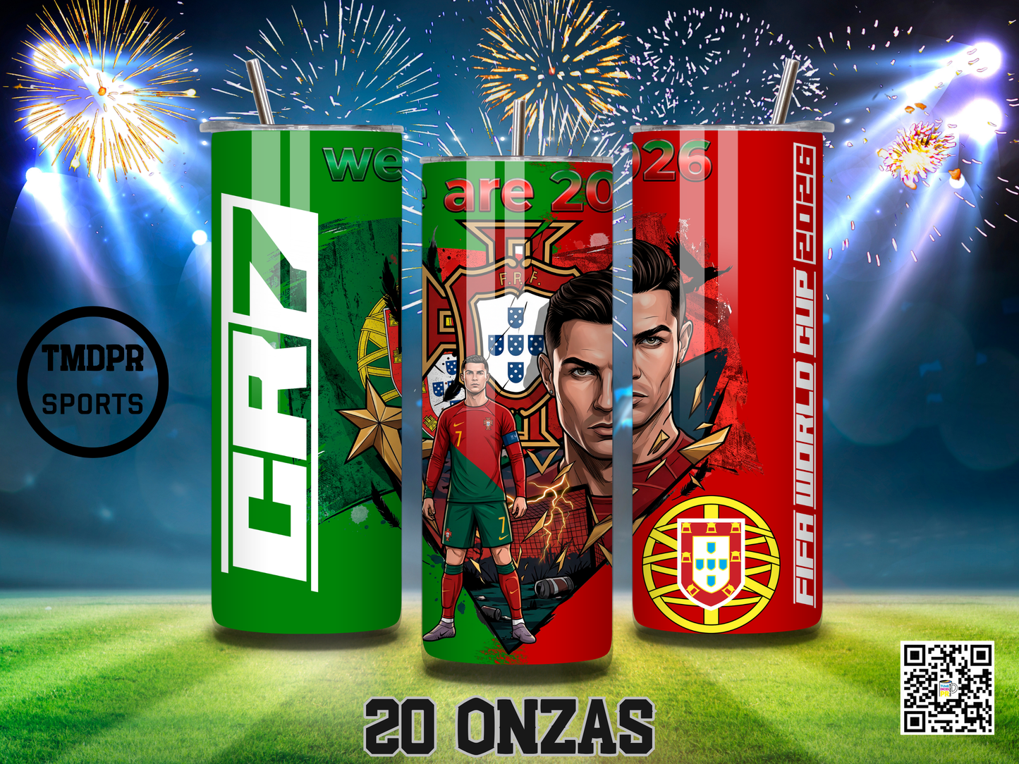 CRISTIANO RONALDO Skinny Tumblers