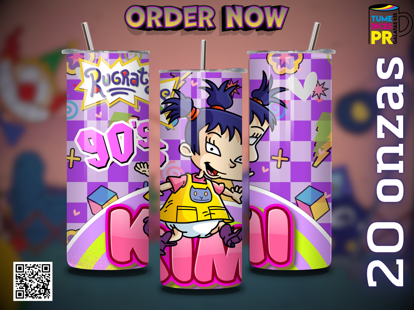 RUGRATS Skinny Tumbler