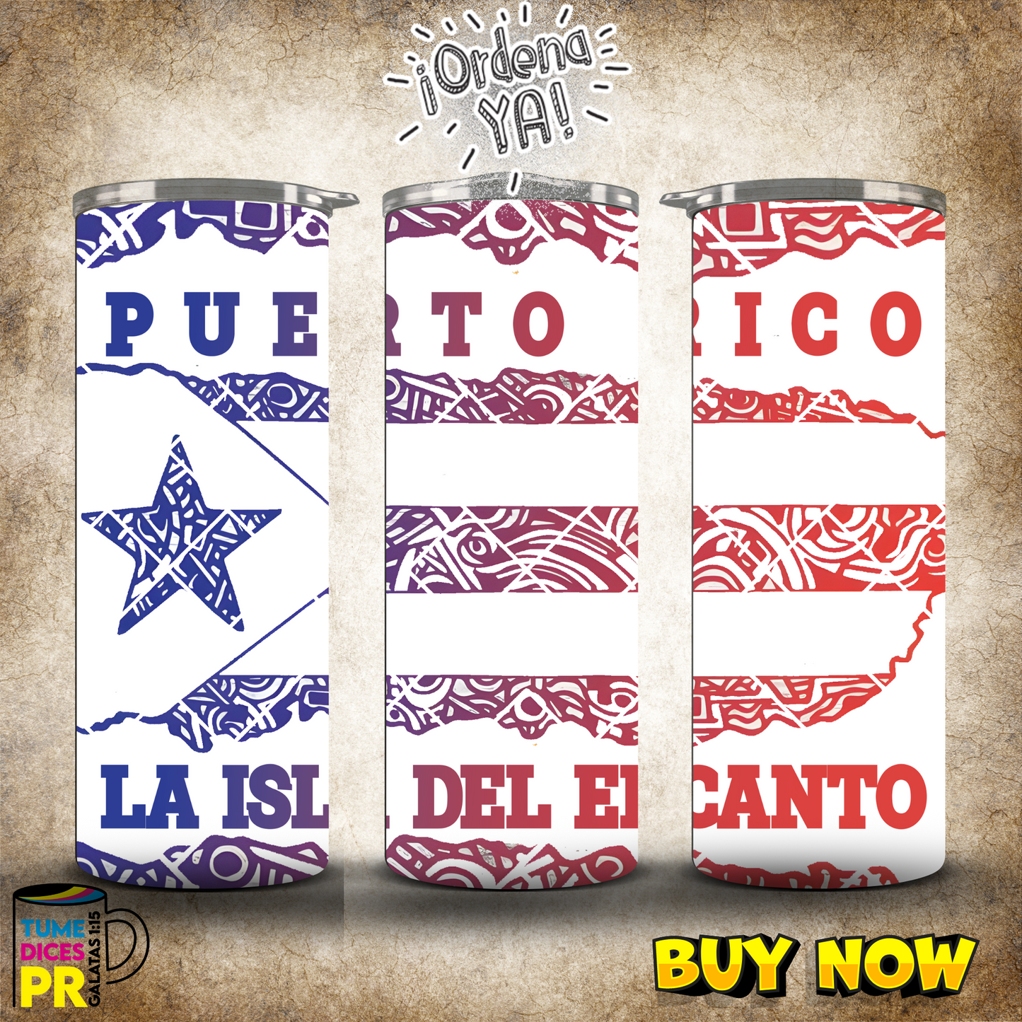 PUERTO RICO 2 Skinny Tumbler