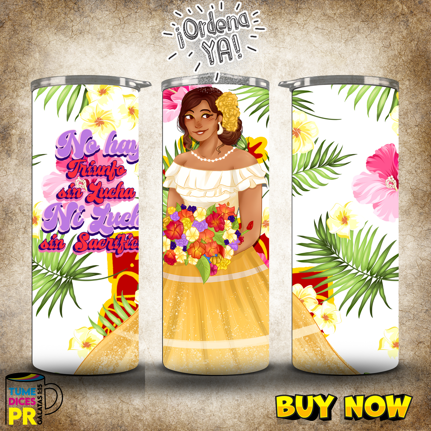 PUERTO RICO 2 Skinny Tumbler