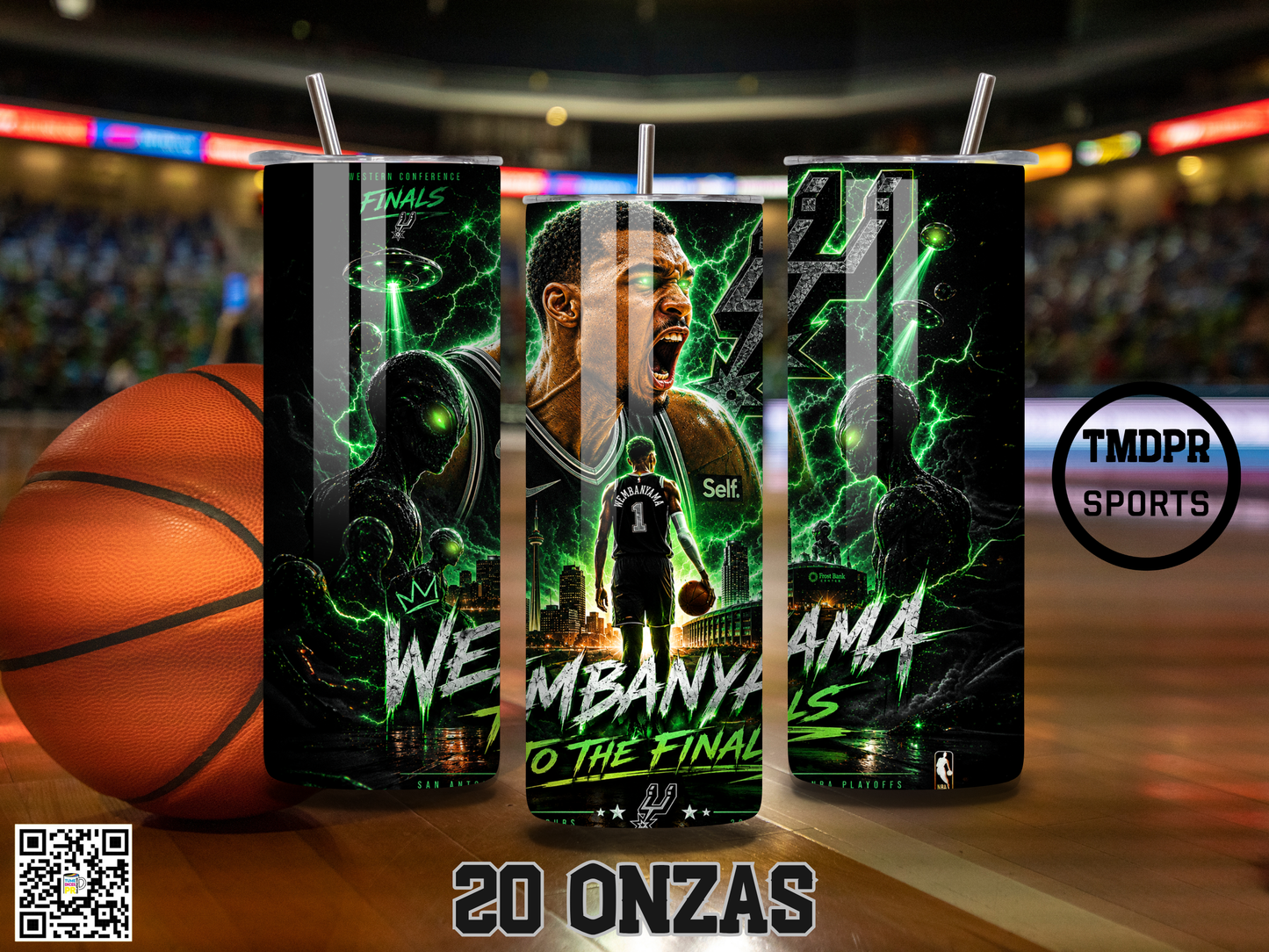 BALONCESTO 3 Skinny Tumbler