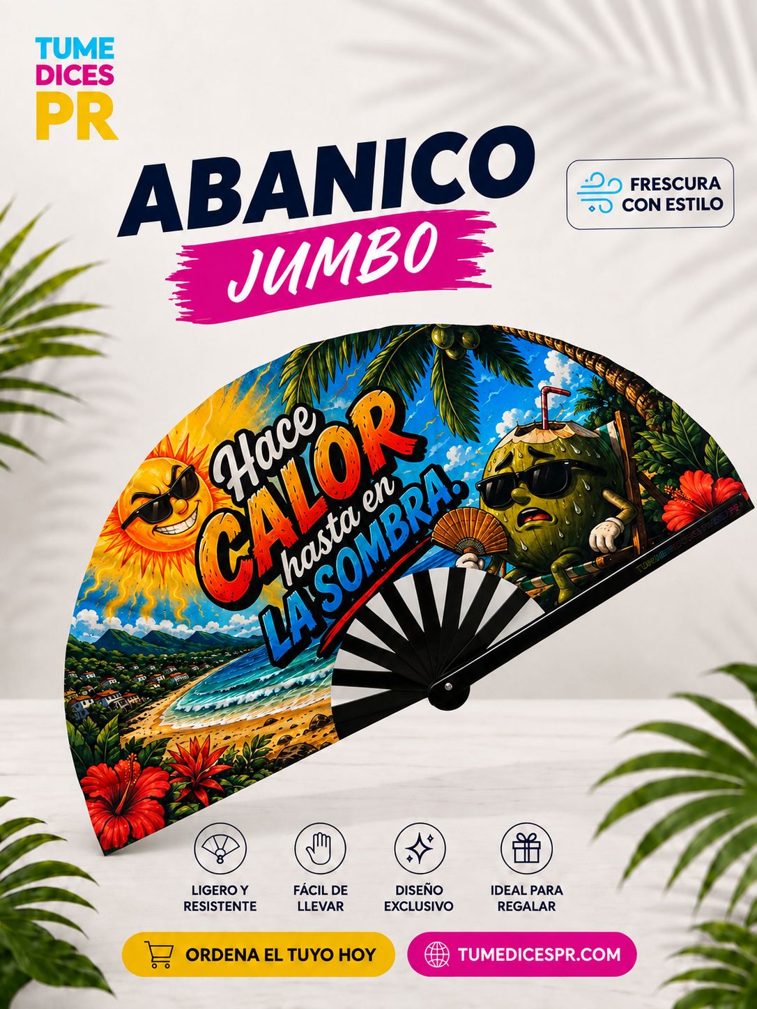 Abanico de mano JUMBO