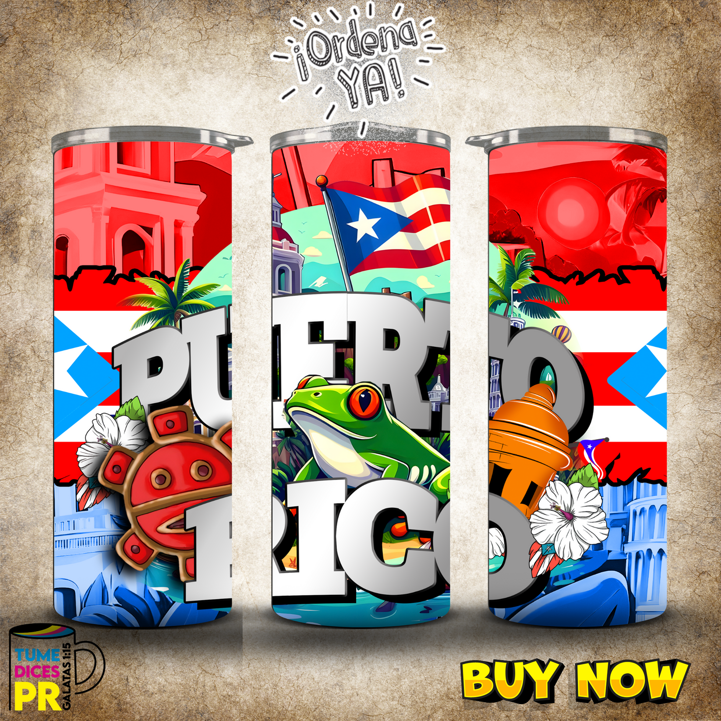 PUERTO RICO 2 Skinny Tumbler