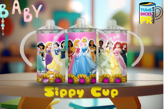 Sippy Cup Princesas Disney 3 12 oz | Acero inoxidable | Con sorbeto