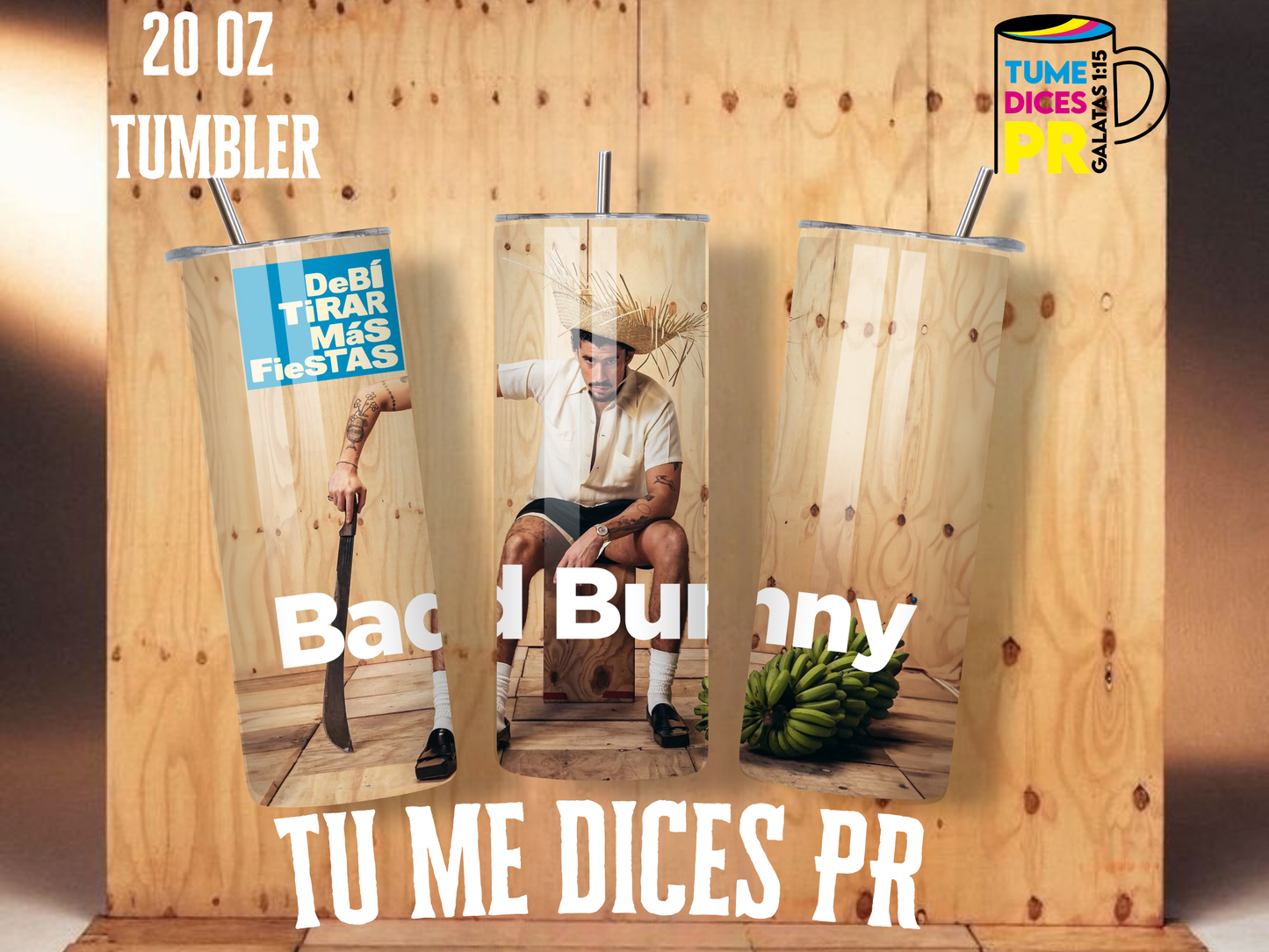 BAD BUNNY Skinny Tumbler