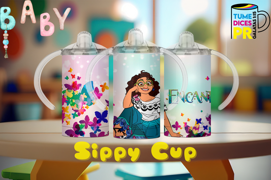 Sippy Cup Encanto 12 oz | Acero inoxidable | Con sorbeto