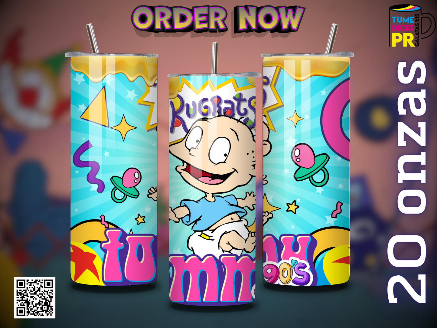 RUGRATS Skinny Tumbler