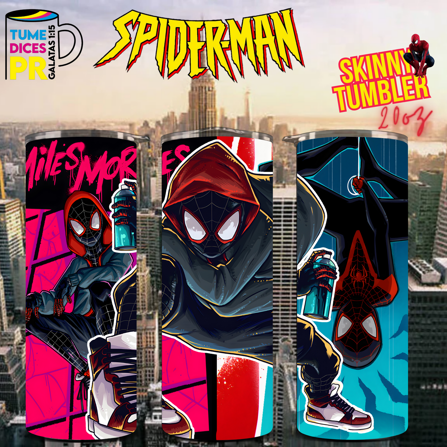 SPIDERMAN Skinny Tumbler