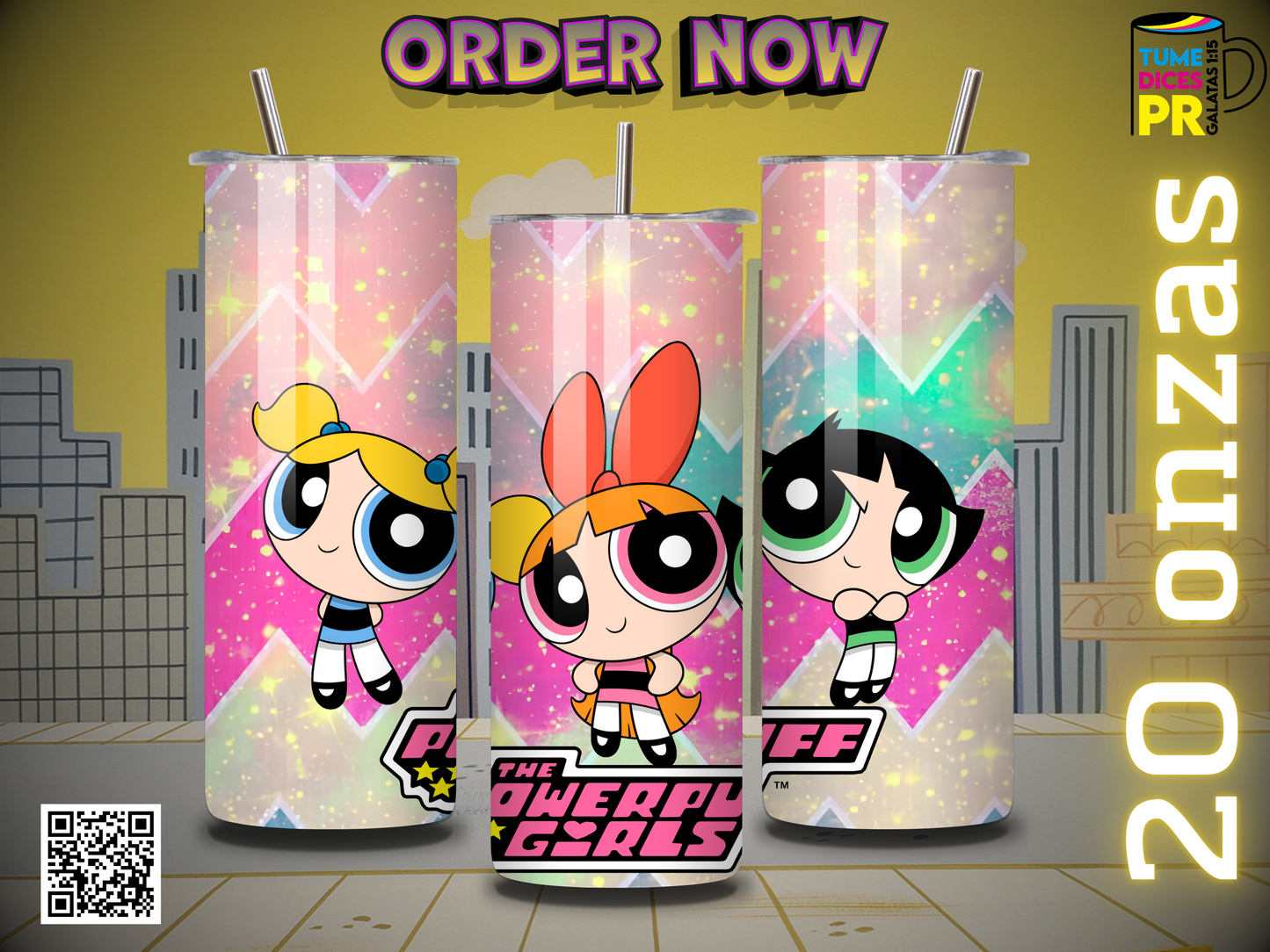 POWERPUFF GIRLS Skinny Tumbler