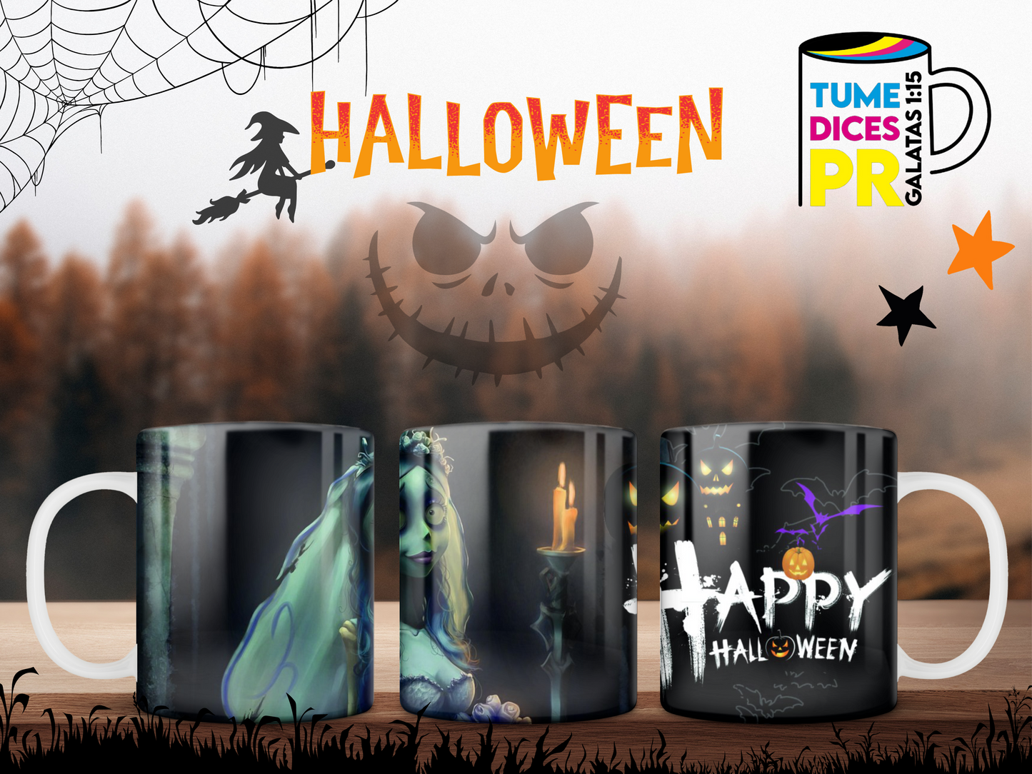 Taza Halloween Nightmare Before Christmas
