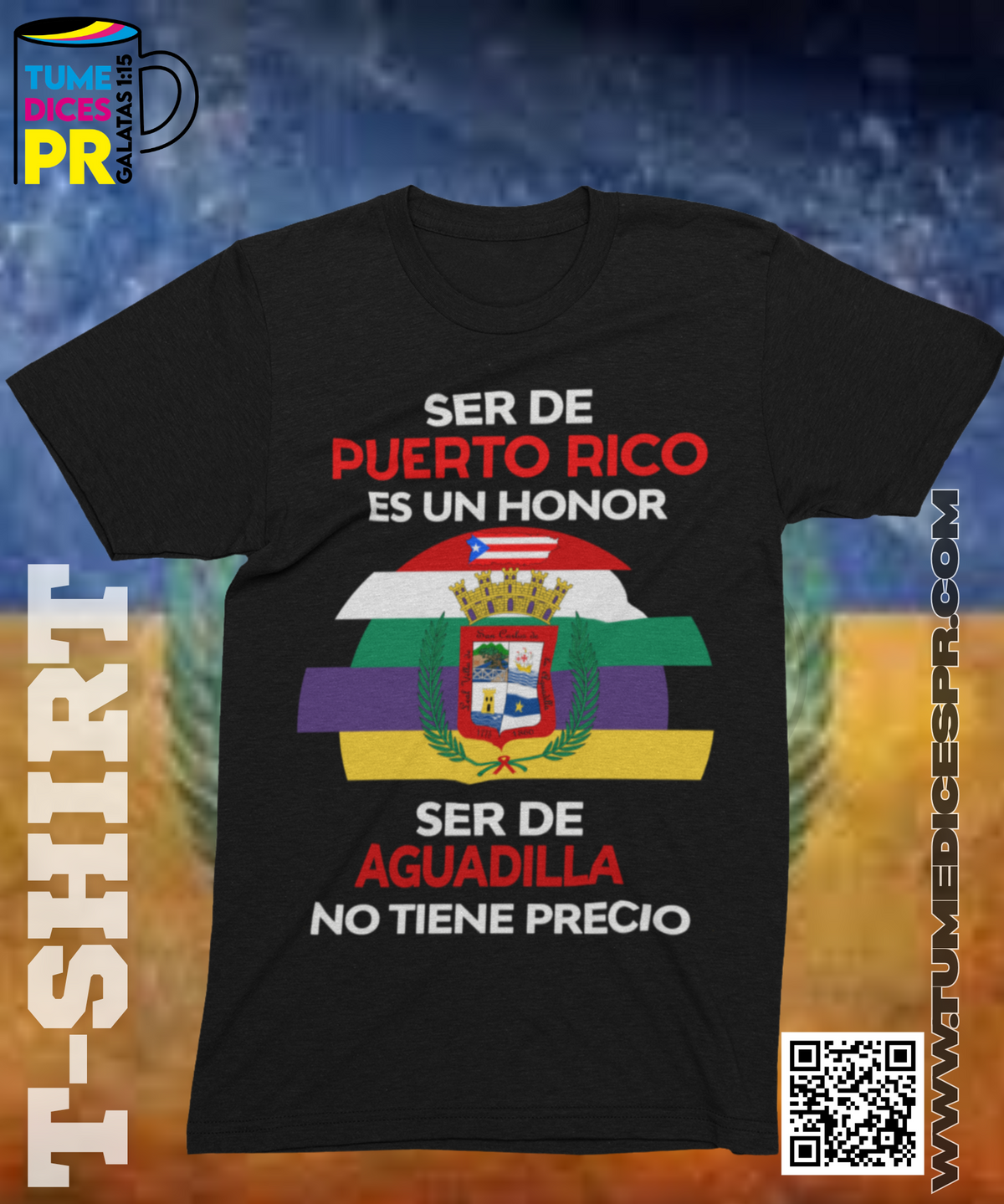 Camiseta MUNICIPIOS DE PUERTO RICO | Algodón y poliéster | Tallas S–XL