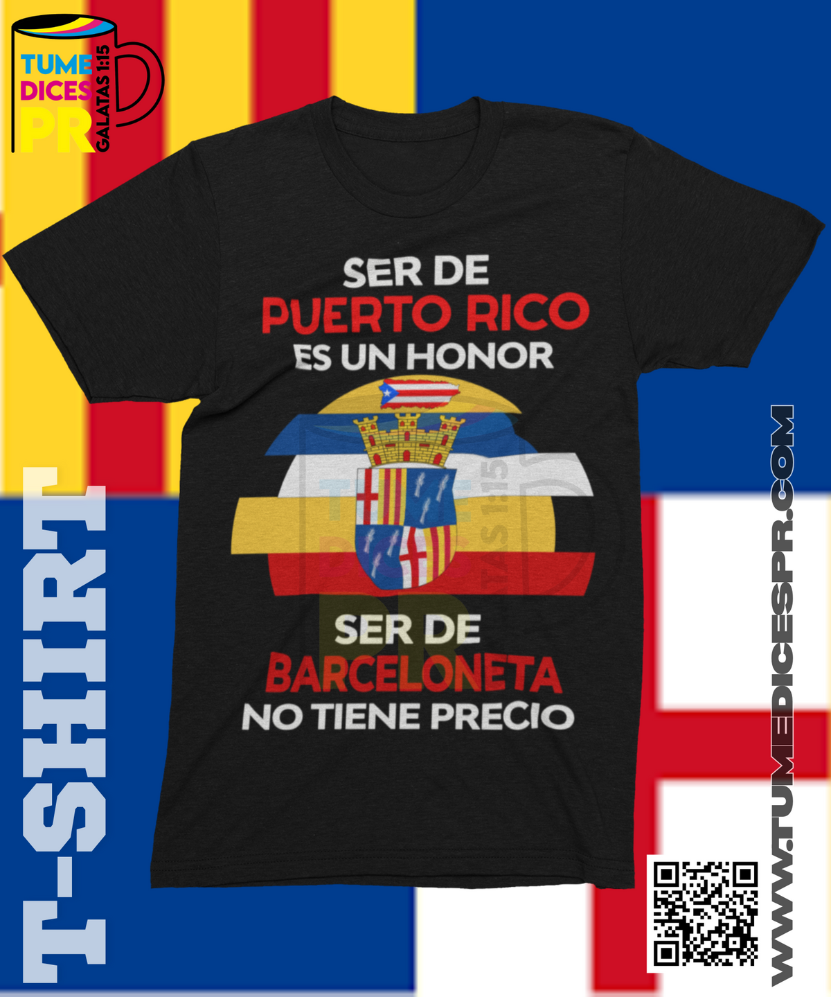 Camiseta MUNICIPIOS DE PUERTO RICO | Algodón y poliéster | Tallas S–XL