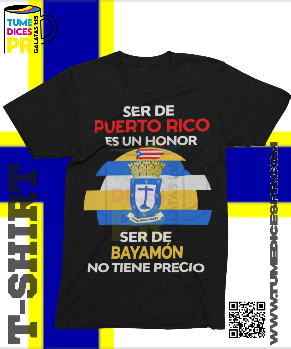 Camiseta MUNICIPIOS DE PUERTO RICO | Algodón y poliéster | Tallas S–XL