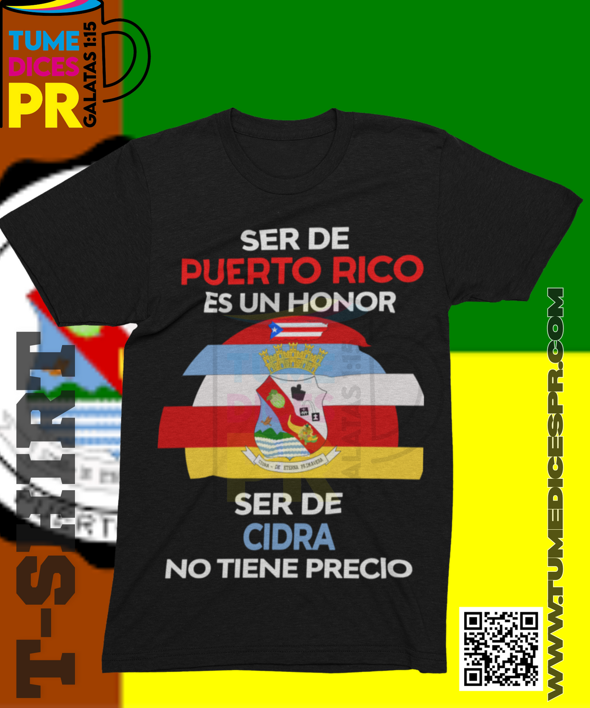 Camiseta MUNICIPIOS DE PUERTO RICO | Algodón y poliéster | Tallas S–XL