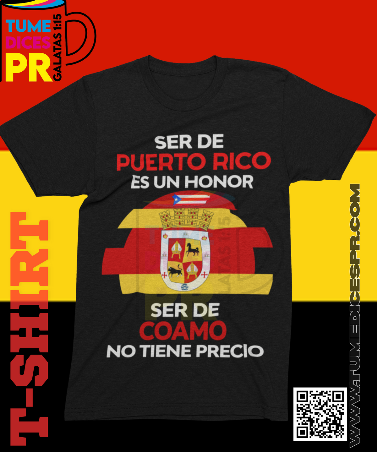 Camiseta MUNICIPIOS DE PUERTO RICO | Algodón y poliéster | Tallas S–XL