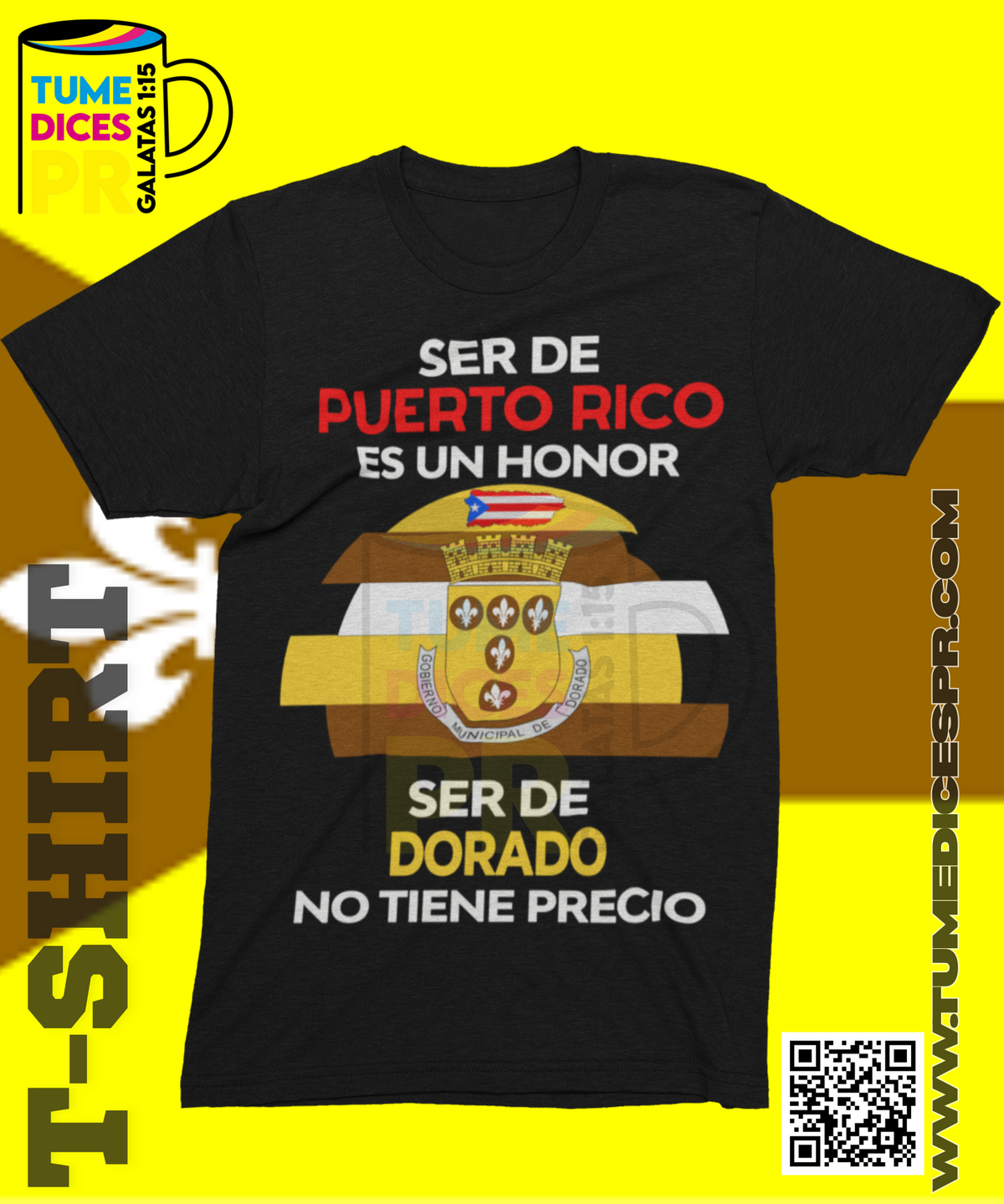 Camiseta MUNICIPIOS DE PUERTO RICO | Algodón y poliéster | Tallas S–XL