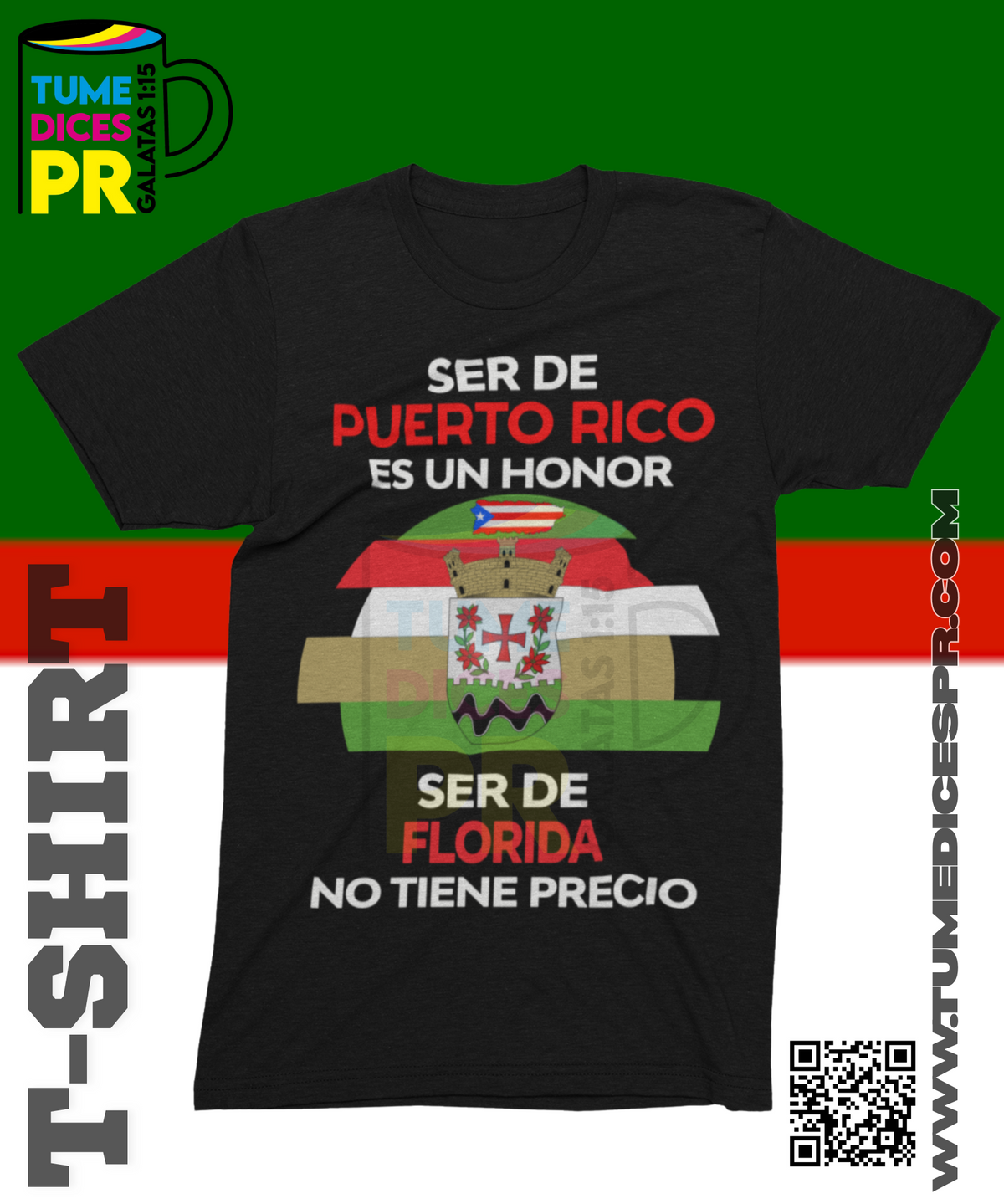 Camiseta MUNICIPIOS DE PUERTO RICO | Algodón y poliéster | Tallas S–XL
