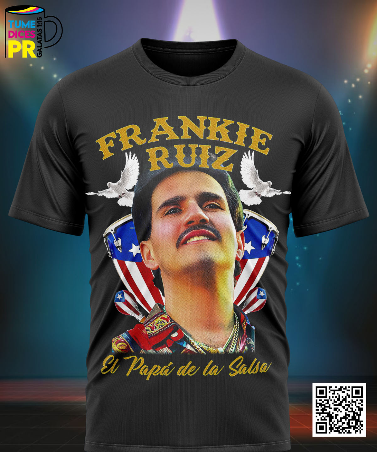 Camiseta FRANKIE RUIZ | Algodón y poliéster | Tallas S–XL
