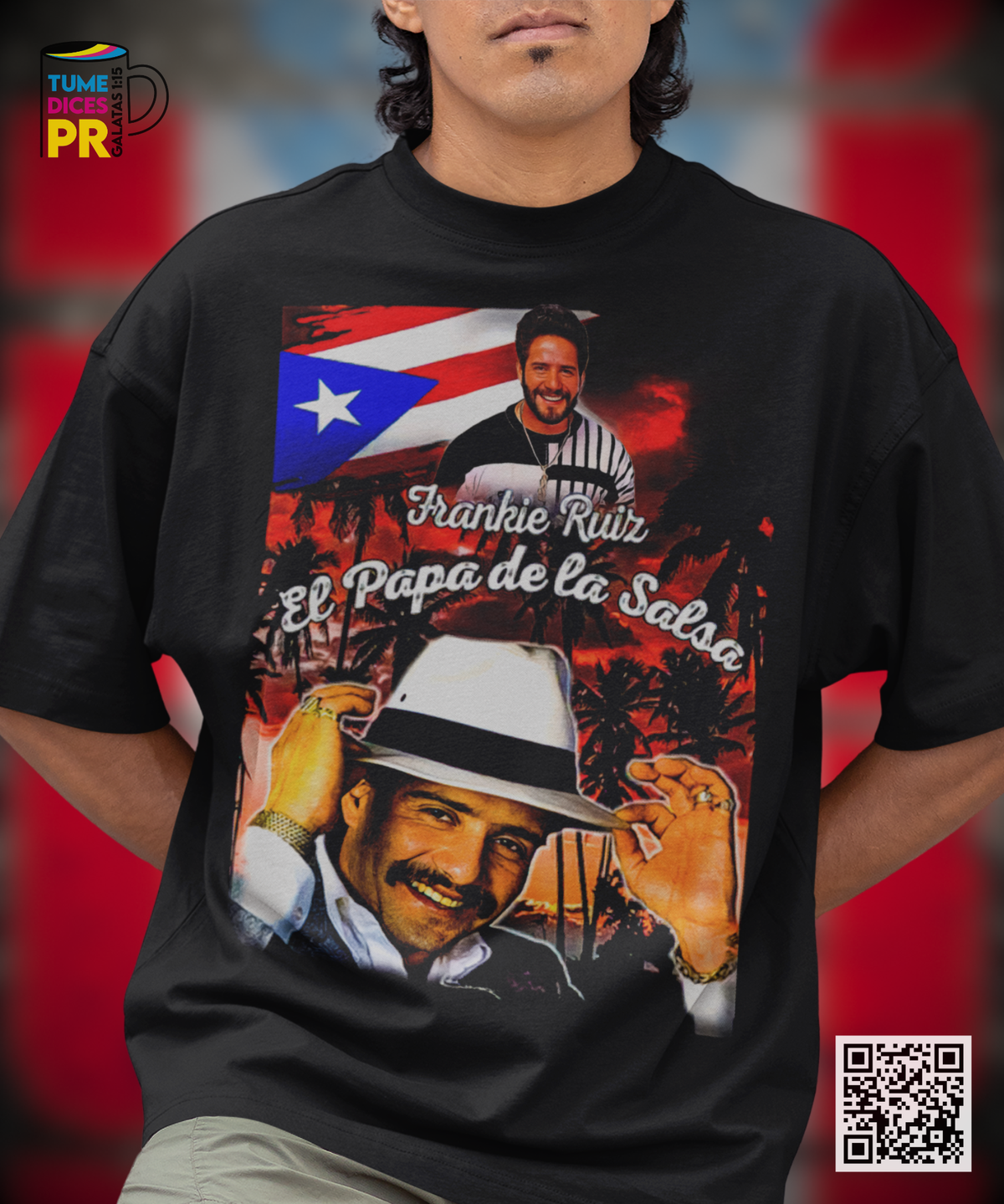 Camiseta FRANKIE RUIZ | Algodón y poliéster | Tallas S–XL