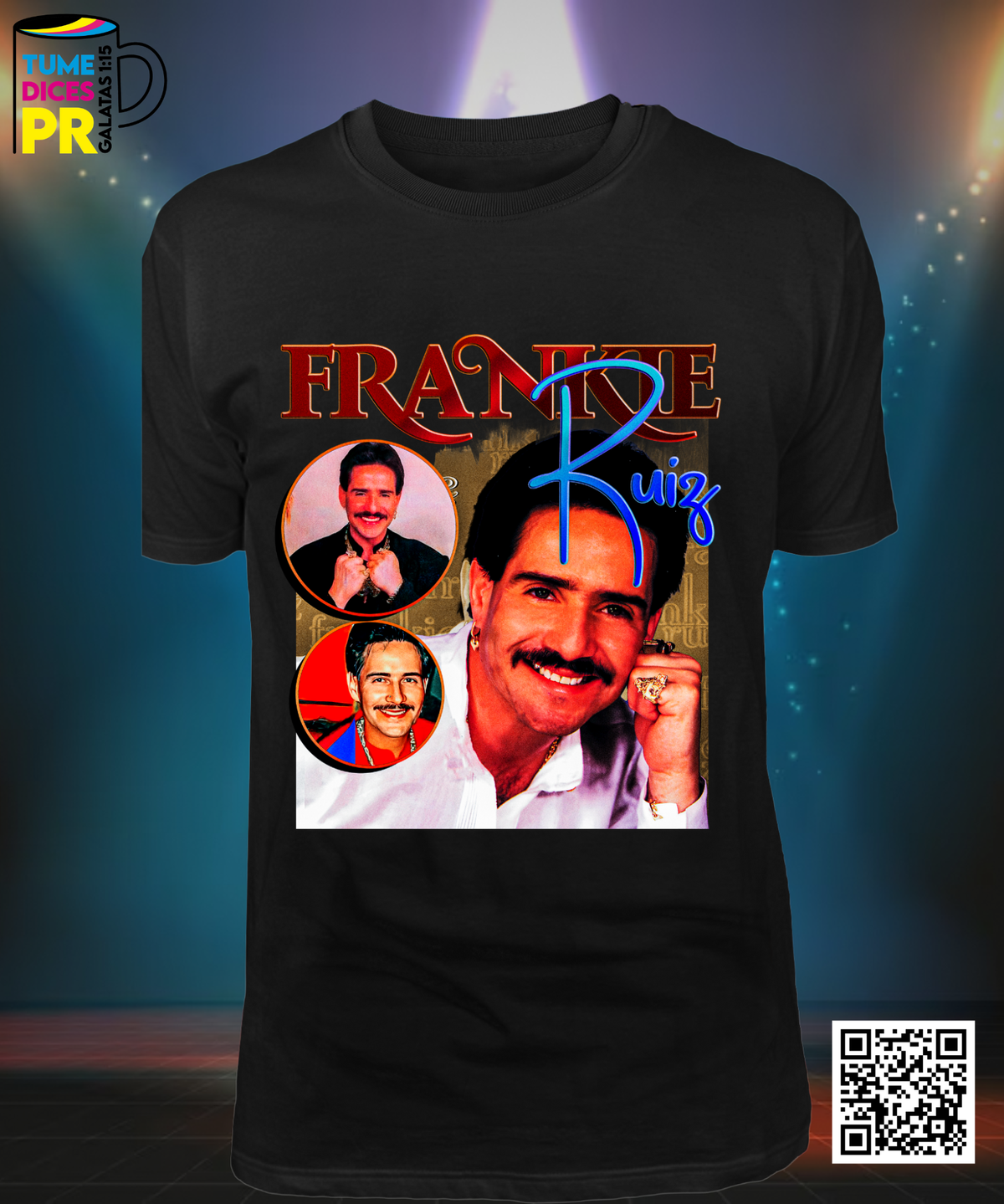 Camiseta FRANKIE RUIZ | Algodón y poliéster | Tallas S–XL