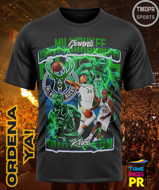 Camiseta semitono NBA MILWAUKEE BUCKS
