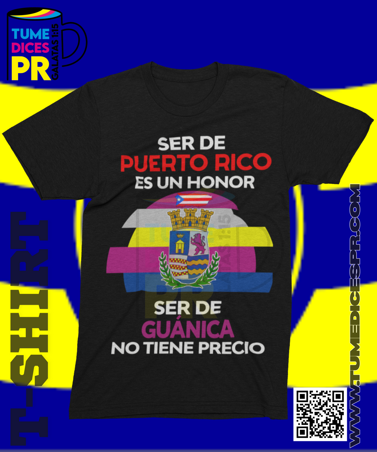 Camiseta MUNICIPIOS DE PUERTO RICO | Algodón y poliéster | Tallas S–XL