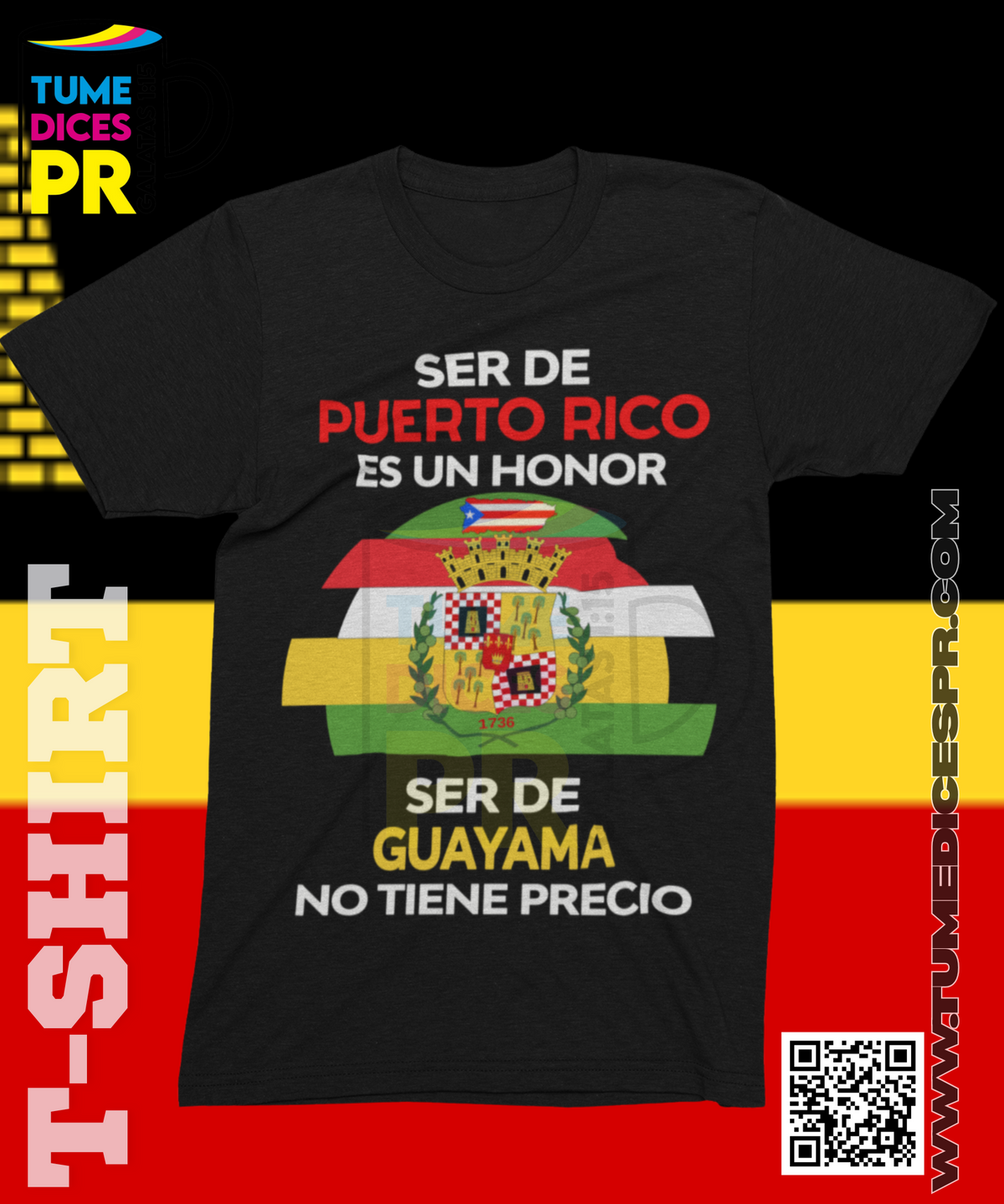 Camiseta MUNICIPIOS DE PUERTO RICO | Algodón y poliéster | Tallas S–XL