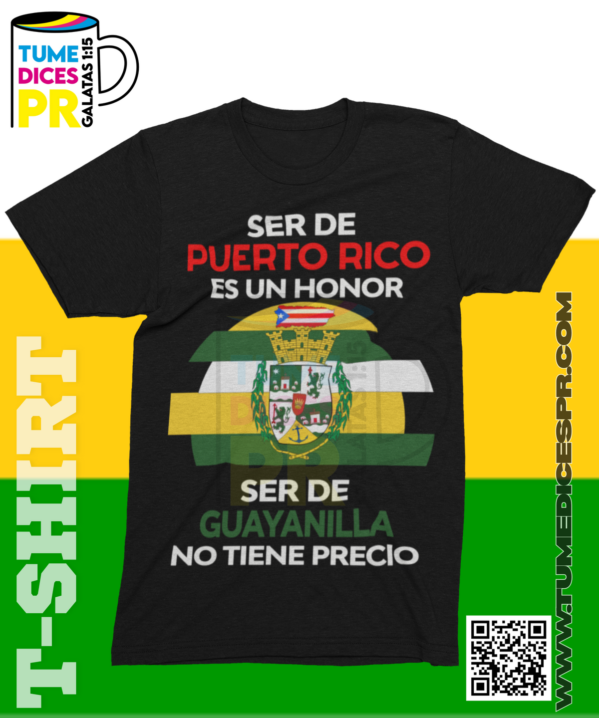 Camiseta MUNICIPIOS DE PUERTO RICO | Algodón y poliéster | Tallas S–XL