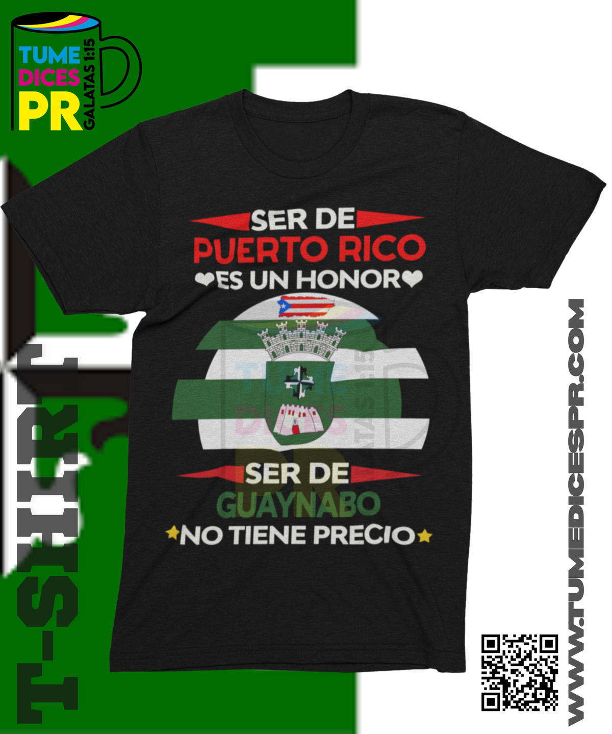 Camiseta MUNICIPIOS DE PUERTO RICO | Algodón y poliéster | Tallas S–XL