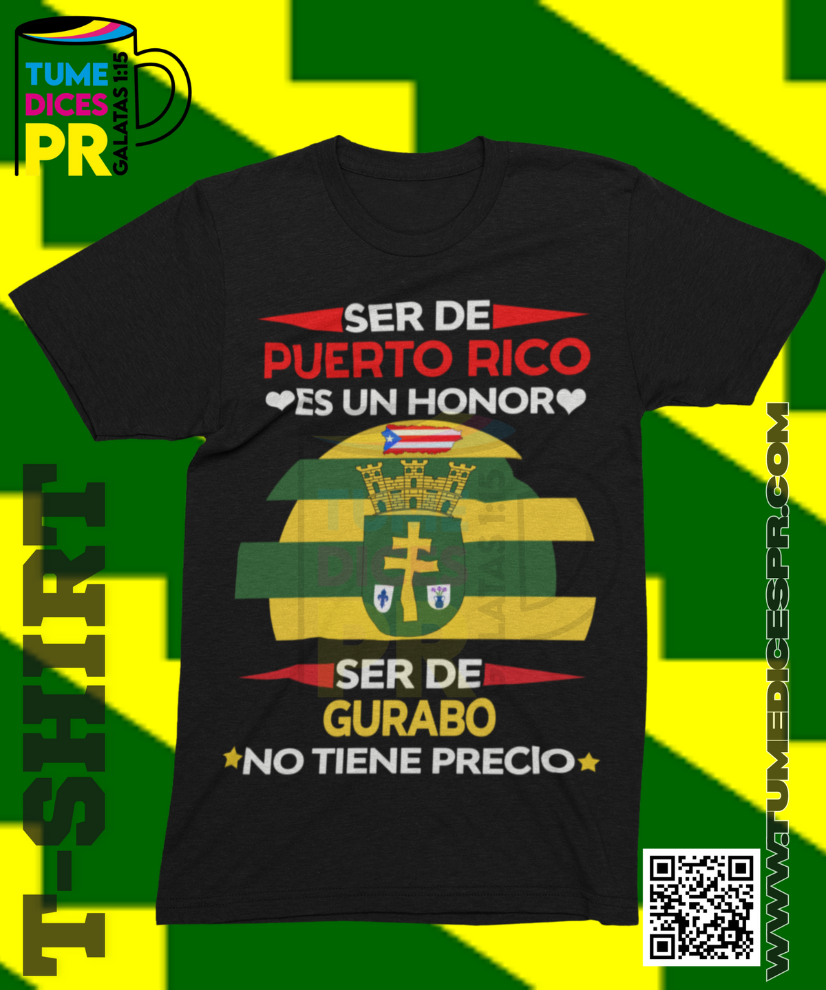 Camiseta MUNICIPIOS DE PUERTO RICO | Algodón y poliéster | Tallas S–XL