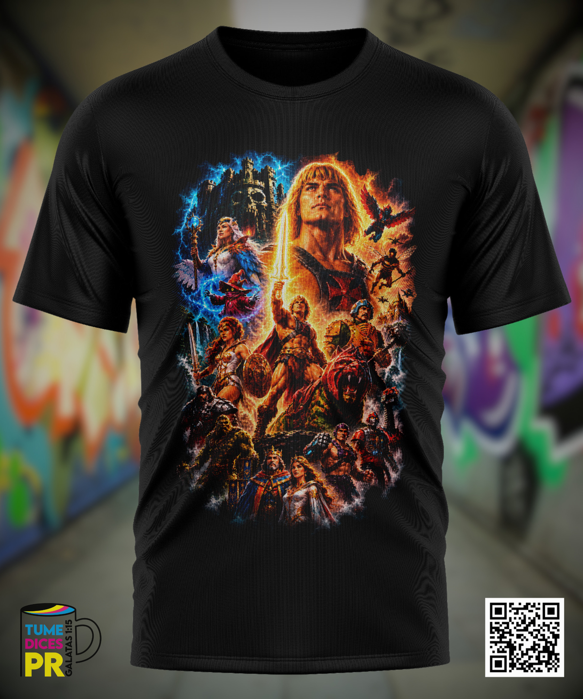 Camiseta HE MAN | Algodón y poliéster | Tallas S–XL