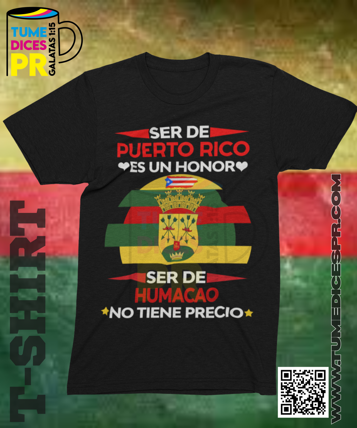 Camiseta MUNICIPIOS DE PUERTO RICO | Algodón y poliéster | Tallas S–XL