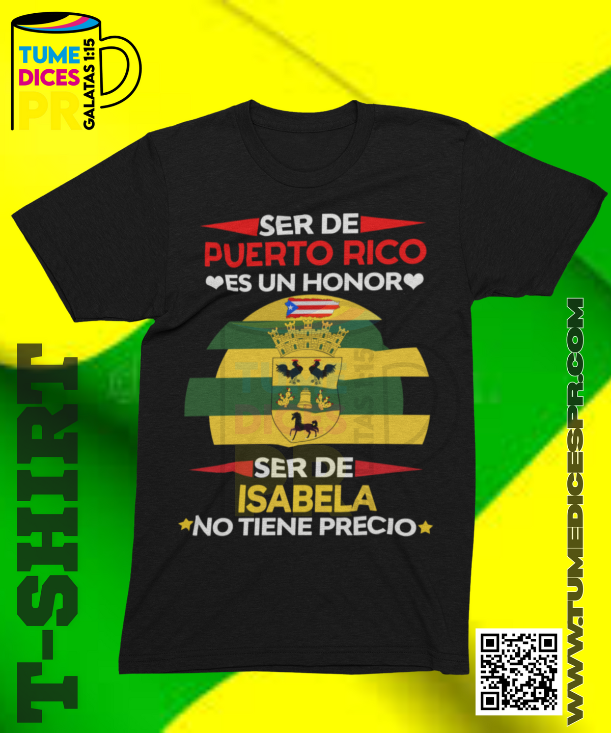Camiseta MUNICIPIOS DE PUERTO RICO | Algodón y poliéster | Tallas S–XL