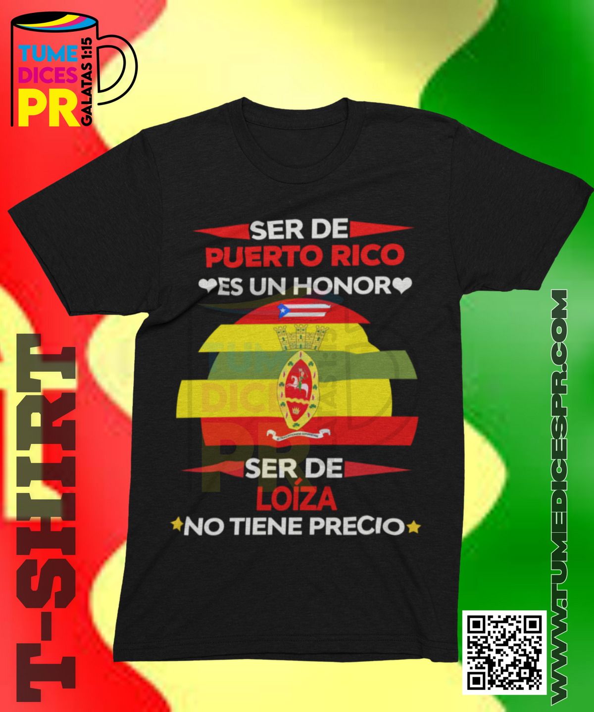Camiseta MUNICIPIOS DE PUERTO RICO | Algodón y poliéster | Tallas S–XL