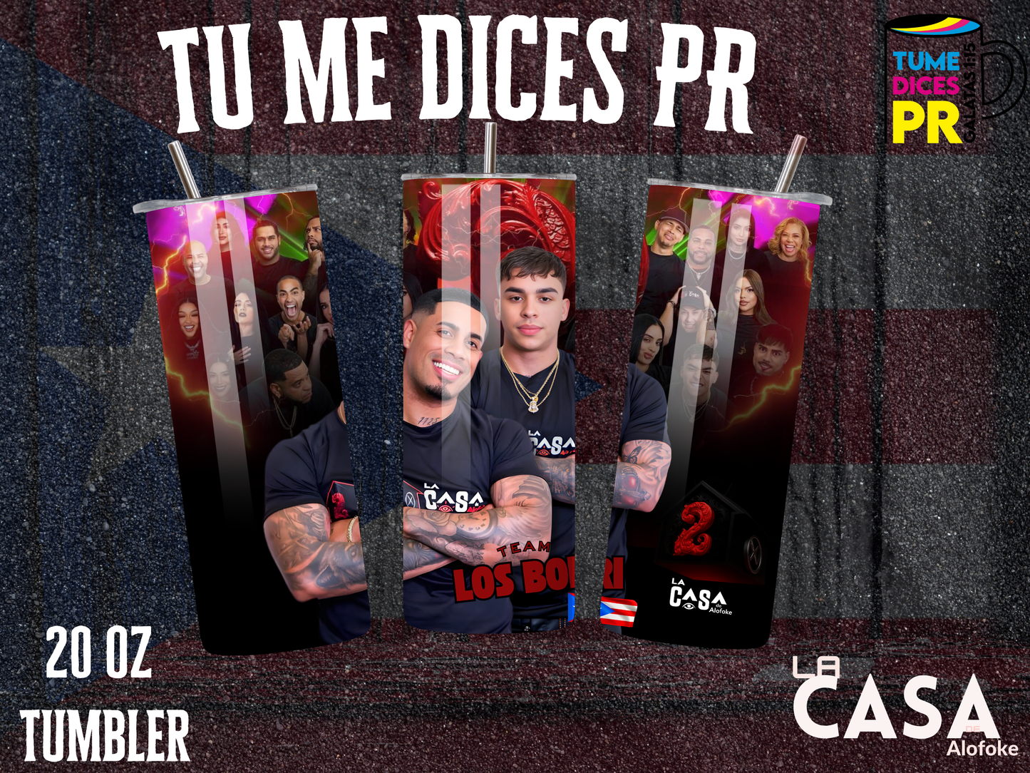 TEAM LOS NENES Skinny Tumbler