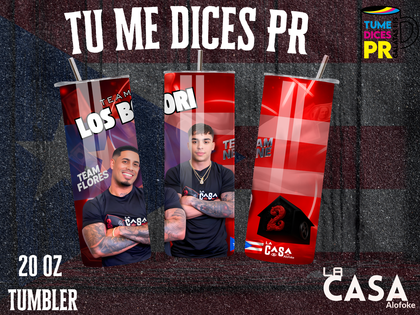 TEAM LOS NENES Skinny Tumbler