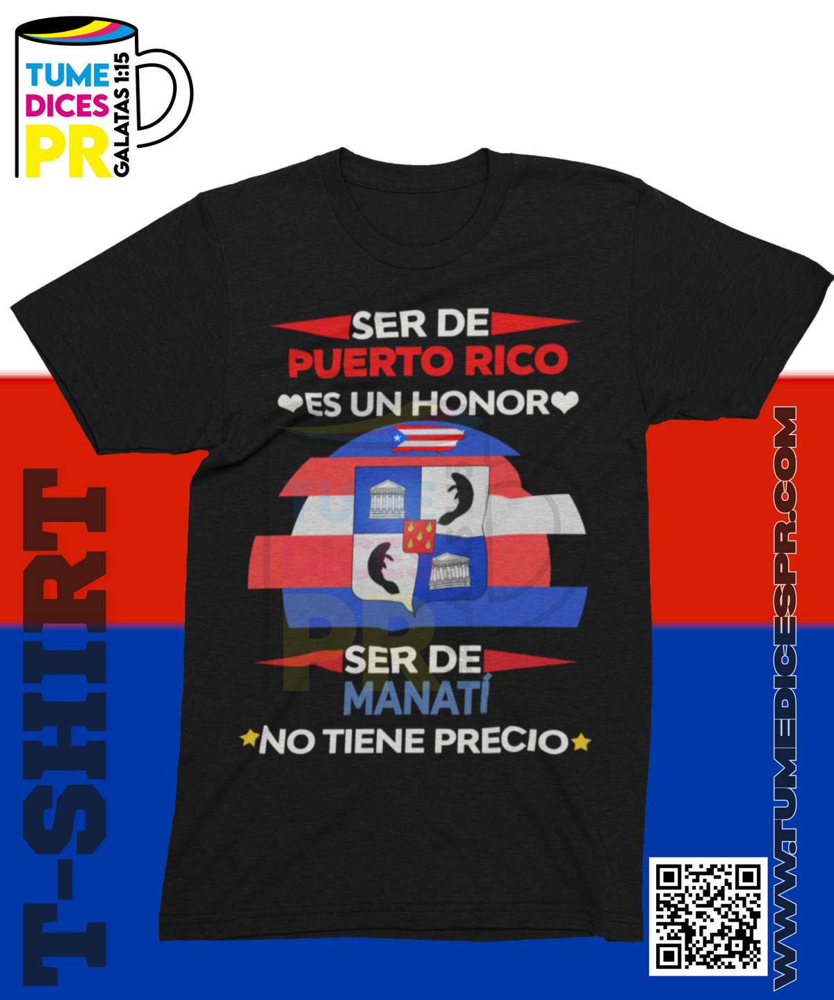 Camiseta MUNICIPIOS DE PUERTO RICO | Algodón y poliéster | Tallas S–XL