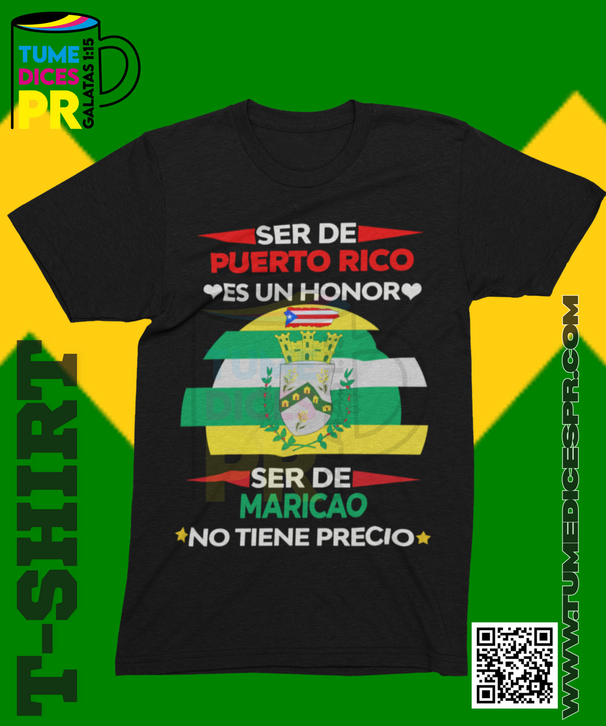 Camiseta MUNICIPIOS DE PUERTO RICO | Algodón y poliéster | Tallas S–XL