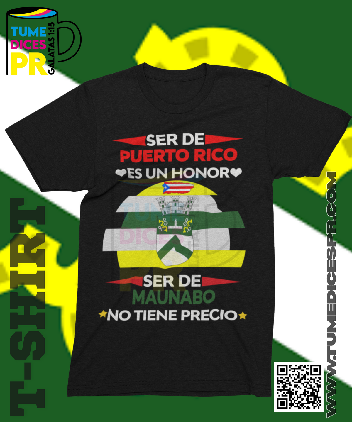 Camiseta MUNICIPIOS DE PUERTO RICO | Algodón y poliéster | Tallas S–XL