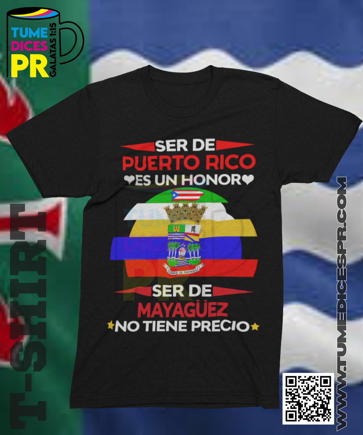Camiseta MUNICIPIOS DE PUERTO RICO | Algodón y poliéster | Tallas S–XL