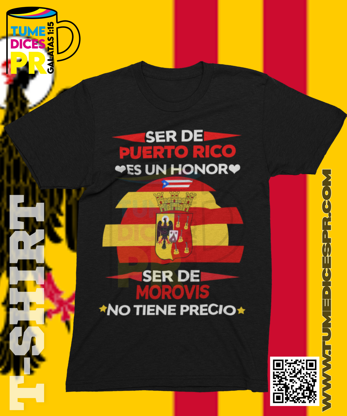 Camiseta MUNICIPIOS DE PUERTO RICO | Algodón y poliéster | Tallas S–XL