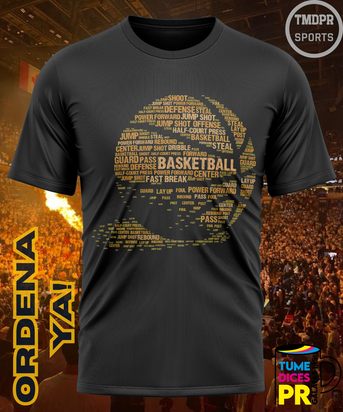 Camiseta semitono NBA BALL