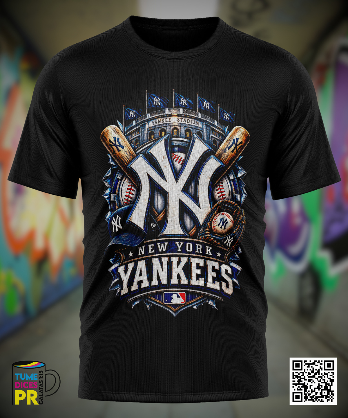 Camiseta NY YANKEES | Algodón y poliéster | Tallas S–XL