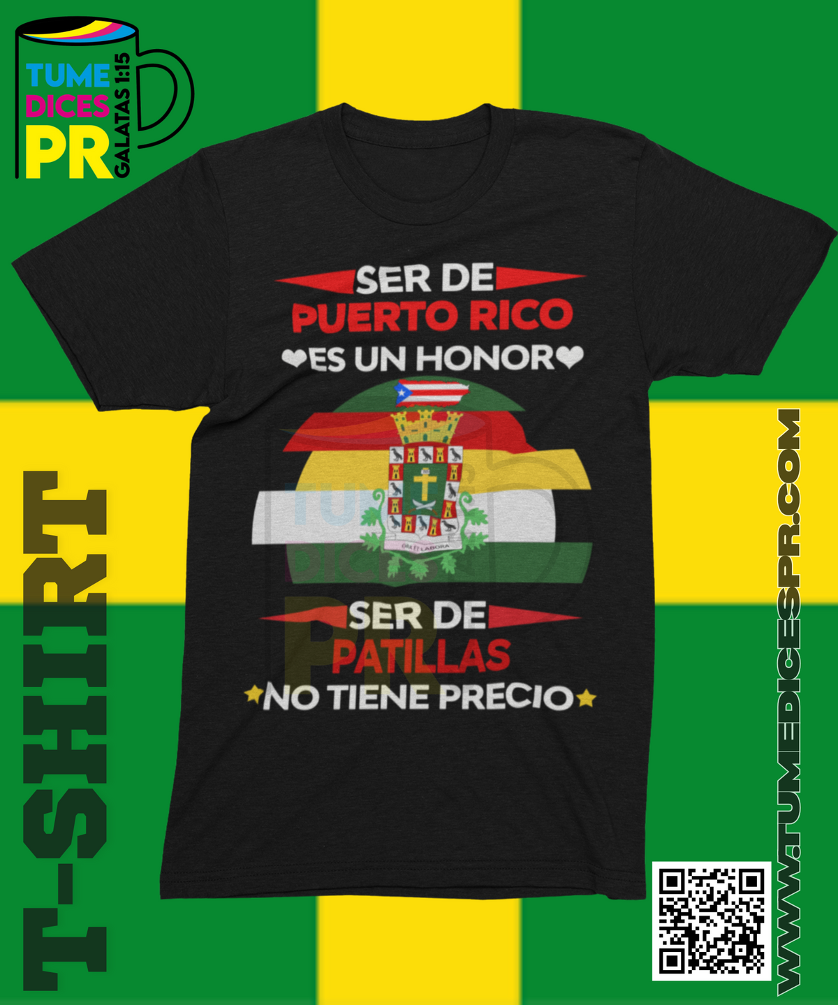 Camiseta MUNICIPIOS DE PUERTO RICO | Algodón y poliéster | Tallas S–XL