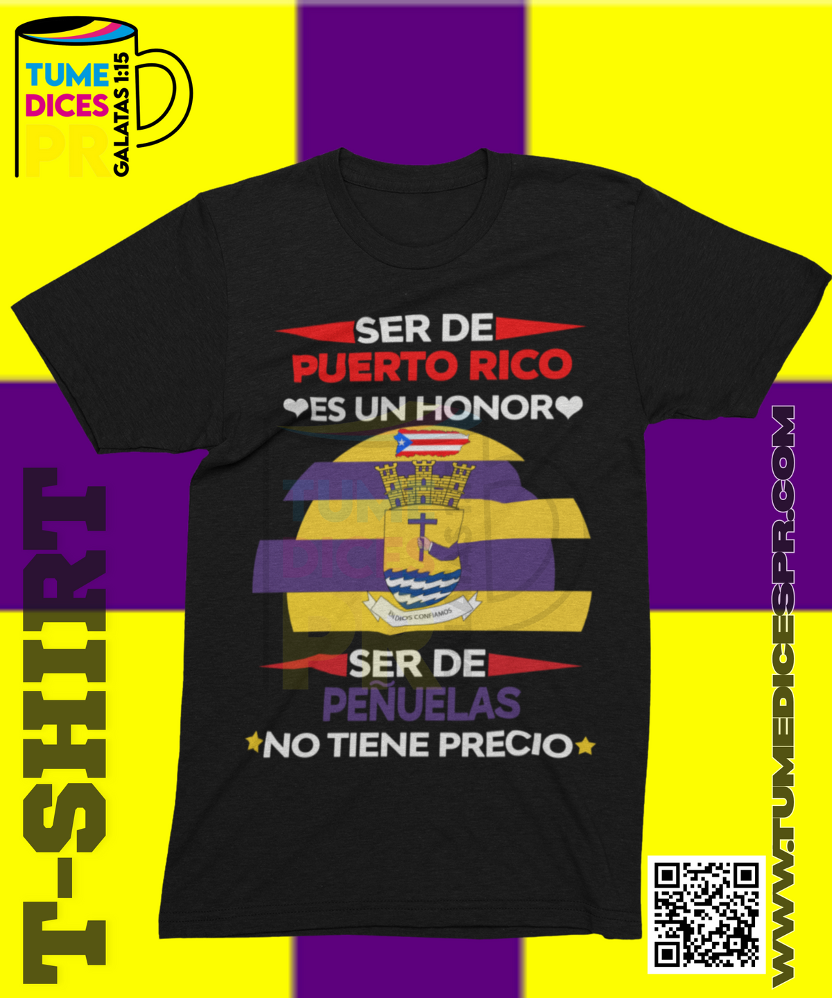 Camiseta MUNICIPIOS DE PUERTO RICO | Algodón y poliéster | Tallas S–XL