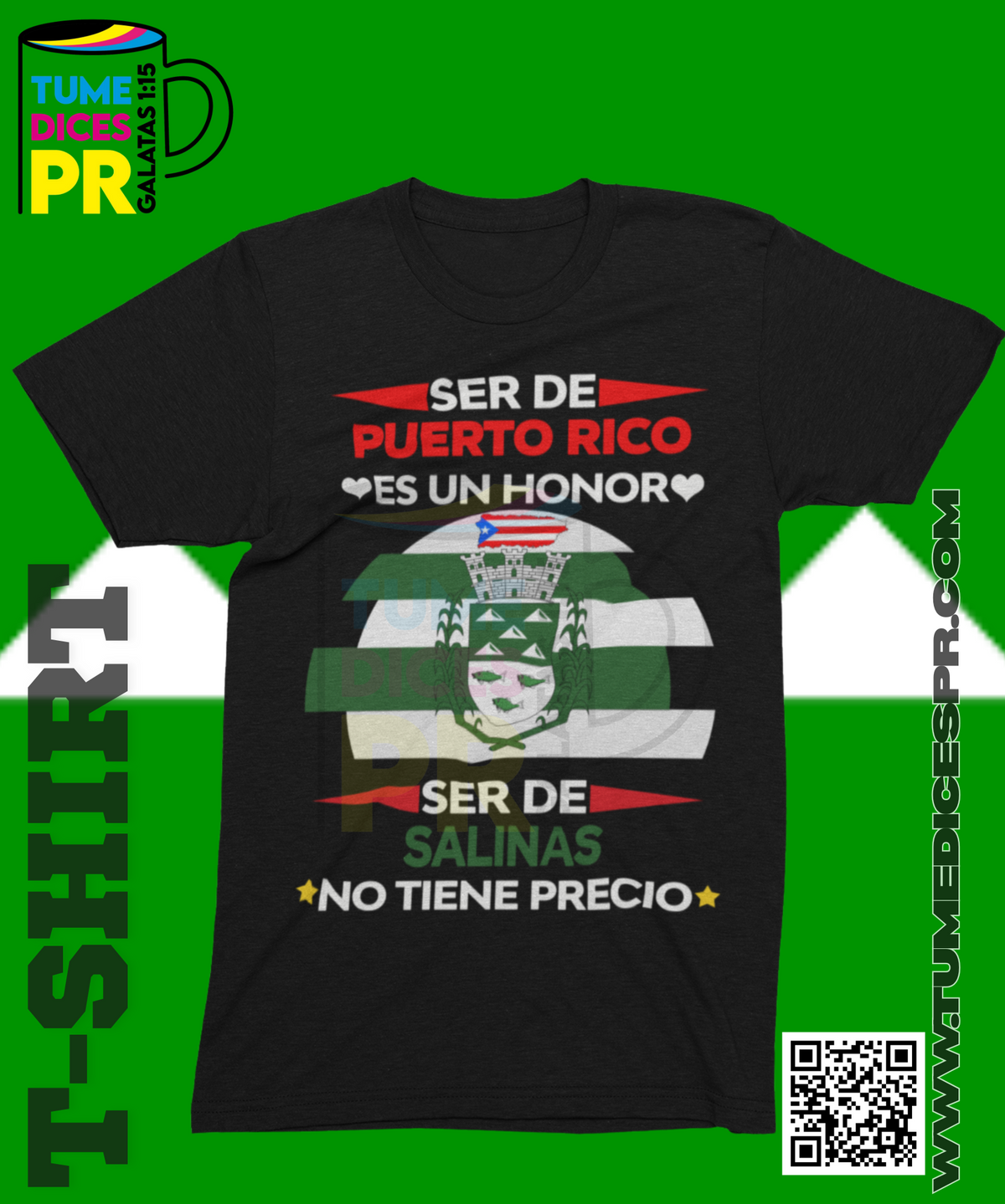 Camiseta MUNICIPIOS DE PUERTO RICO | Algodón y poliéster | Tallas S–XL