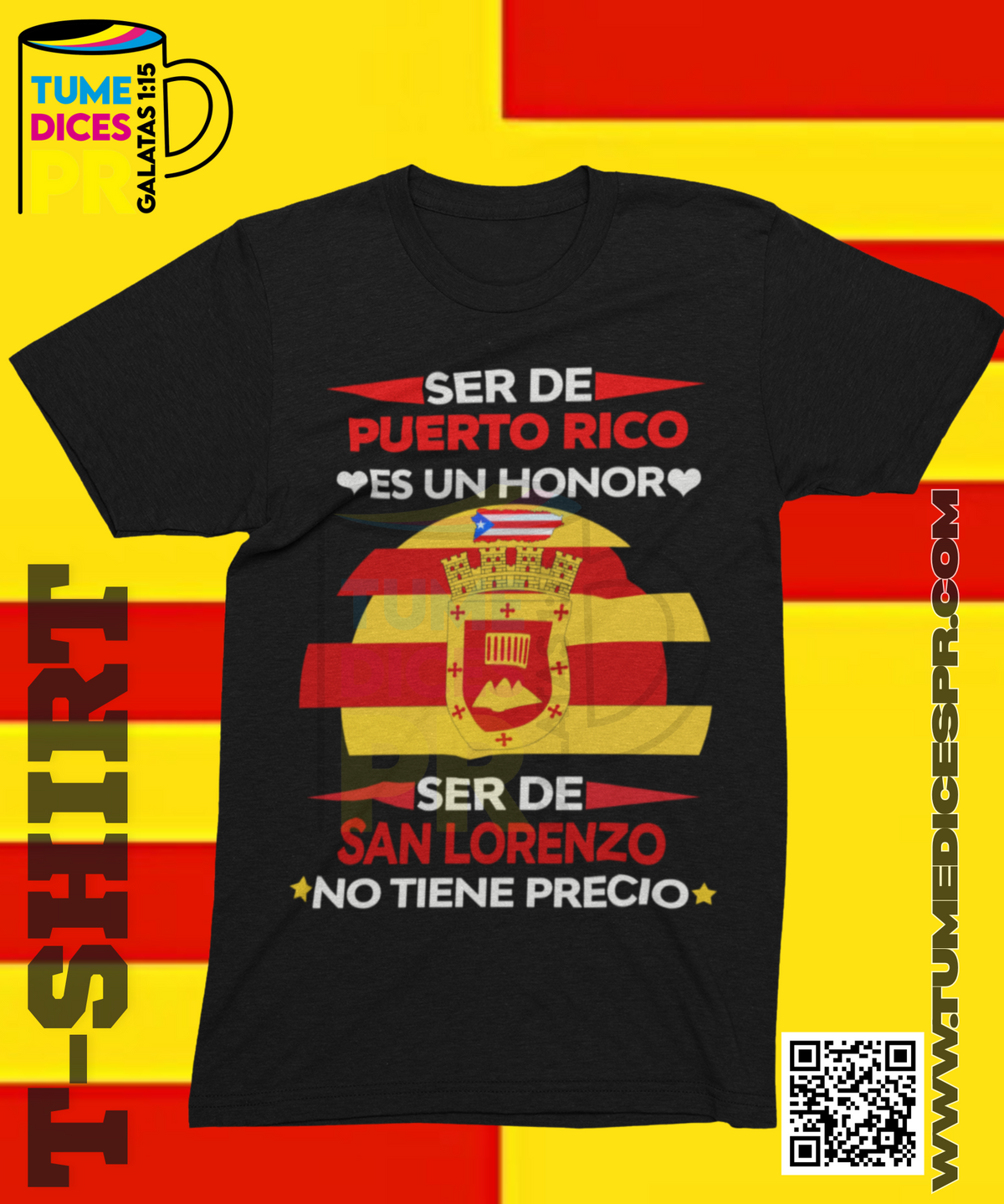 Camiseta MUNICIPIOS DE PUERTO RICO | Algodón y poliéster | Tallas S–XL