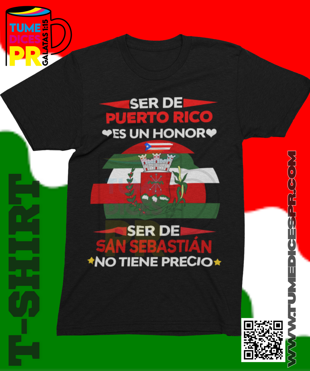 Camiseta MUNICIPIOS DE PUERTO RICO | Algodón y poliéster | Tallas S–XL