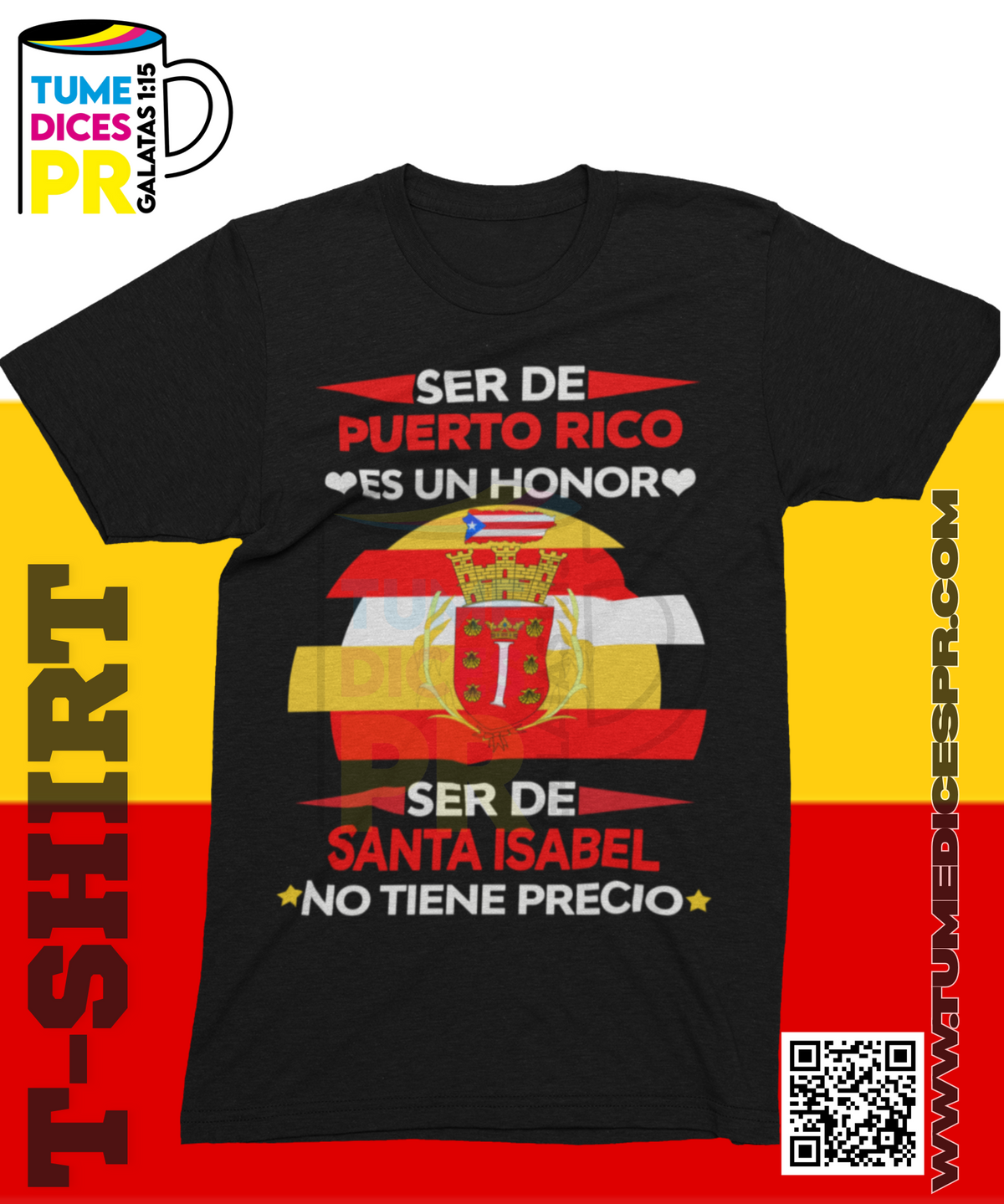 Camiseta MUNICIPIOS DE PUERTO RICO | Algodón y poliéster | Tallas S–XL