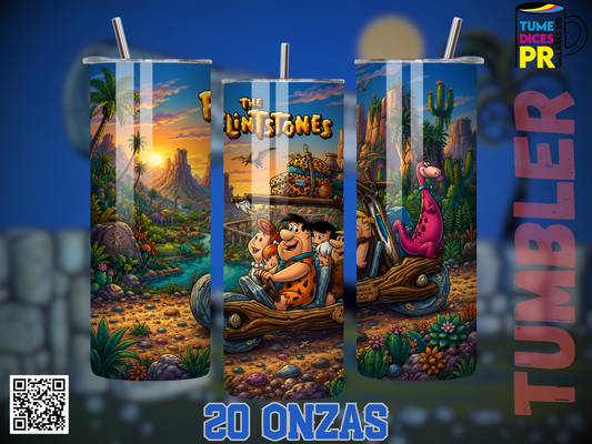 THE FLINTSTONES Skinny Tumbler
